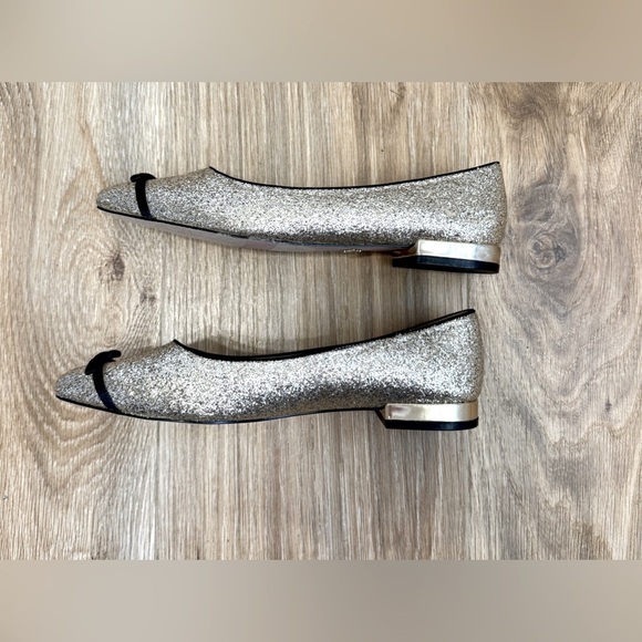 Nanette Lepore Dina Glitter Pointy Toe Flats Woman’s Size 6.5 NWOT - Picture 3 of 6